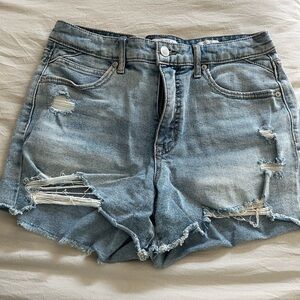 Sofia Distressed Denim Shorts